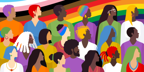 diverse crowd of people